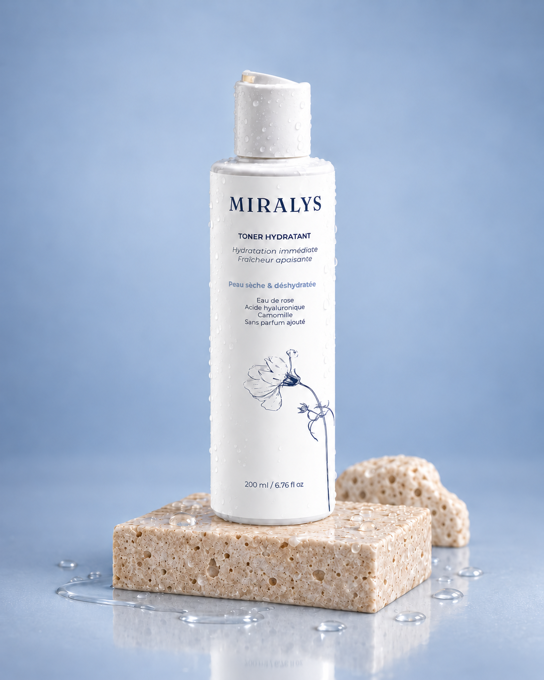 Gros plan texture toner