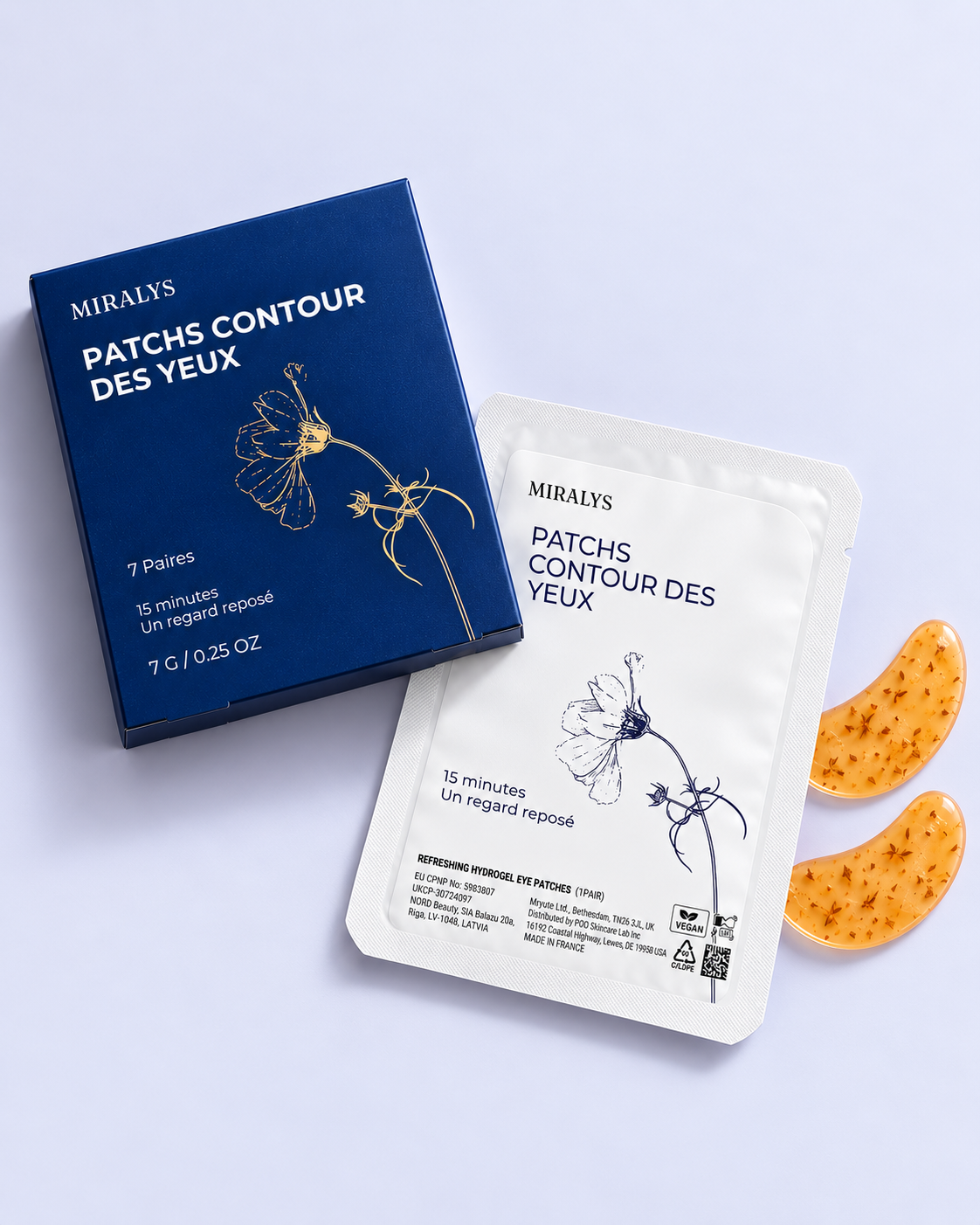 Patchs pour les yeux anti-fatigue à l'hydrogel