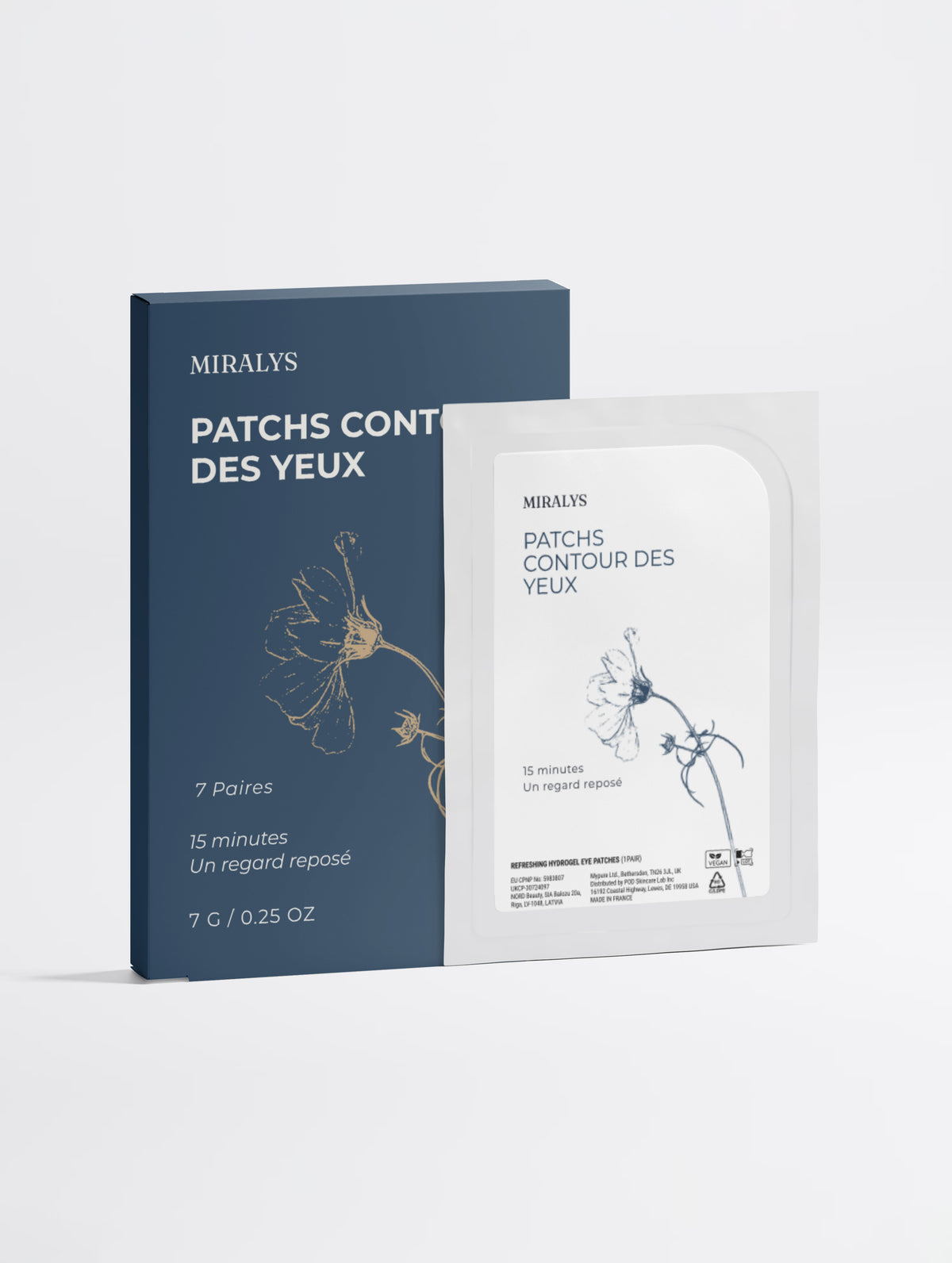 Patchs pour les yeux anti-fatigue à l'hydrogel