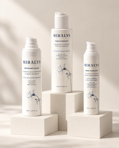 Le Trio Essentiel — Nettoyant, Toner & Crème
