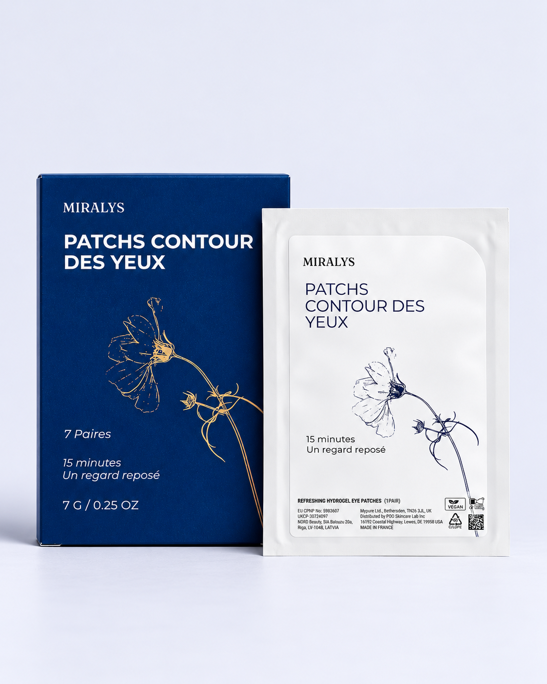 Patchs pour les yeux anti-fatigue à l'hydrogel