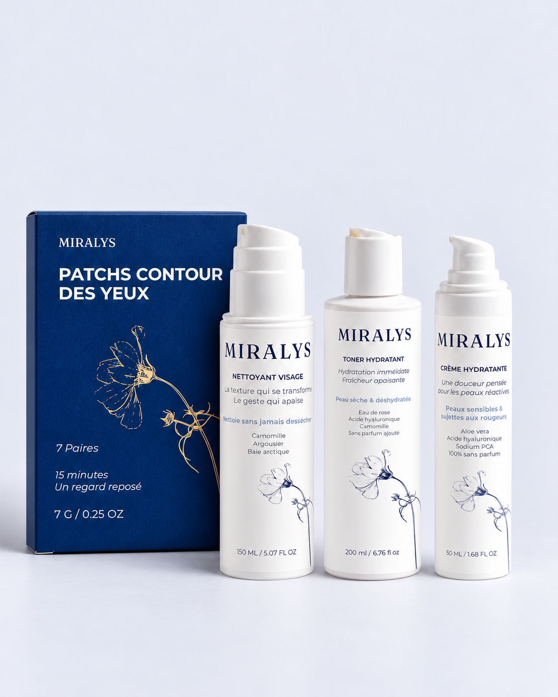 Le Trio + Patchs — Routine Complète Visage & Regard
